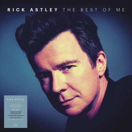 Vinyl record album cover featuring Rick Astley with the title 'The Best of Me' printed below his photo.