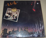 Used vinyl record of B.B. & Q. Band titled 'All Night Long' with a photograph of the band members on the cover.
