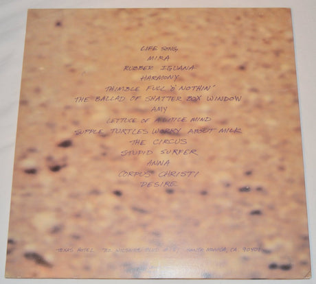 Used vinyl record titled 'Baby Flamehead - Life Sandwich' with a picture of a person walking down a road on the cover.
