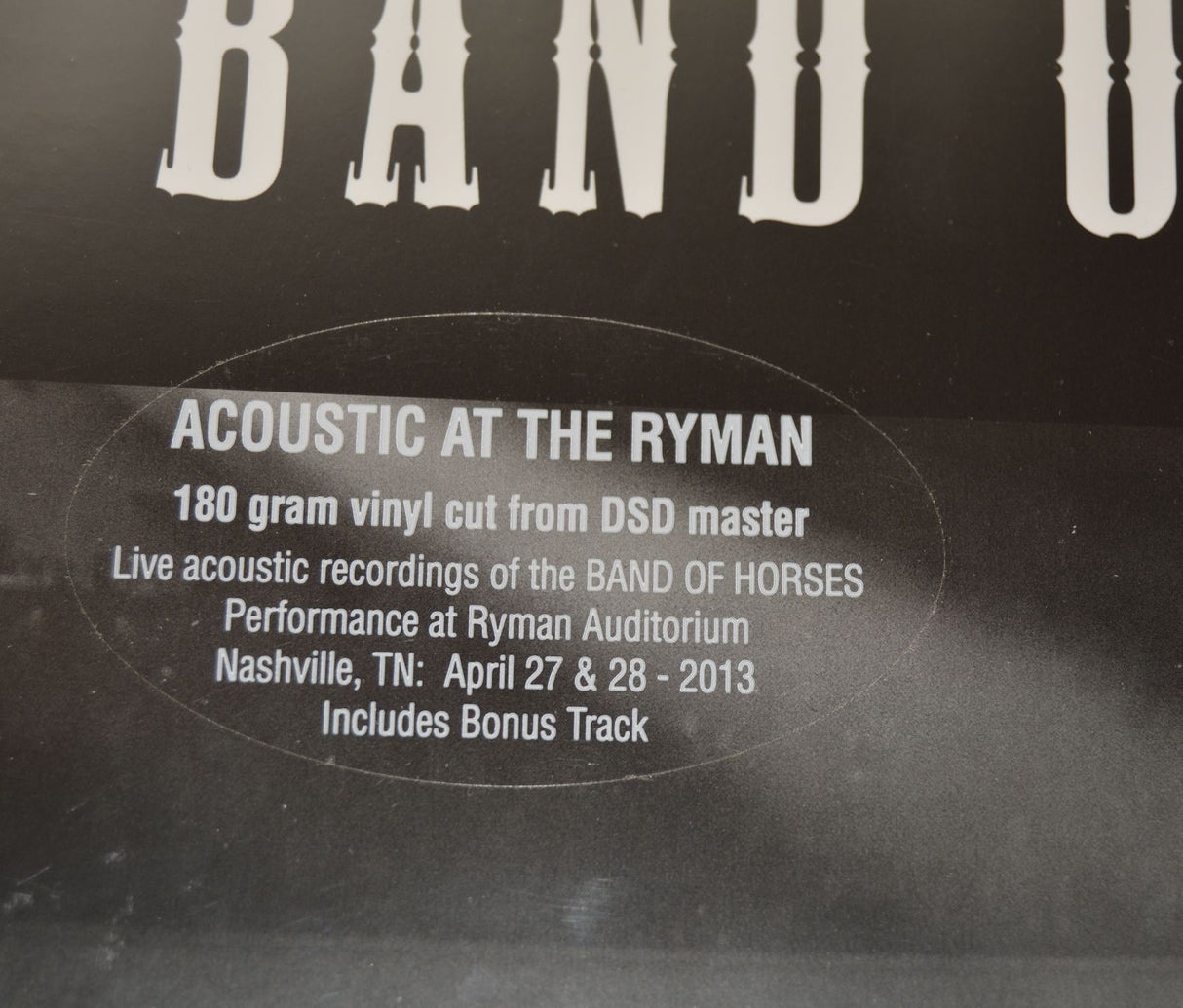 Band Of Horses - Acoustic At The Ryman