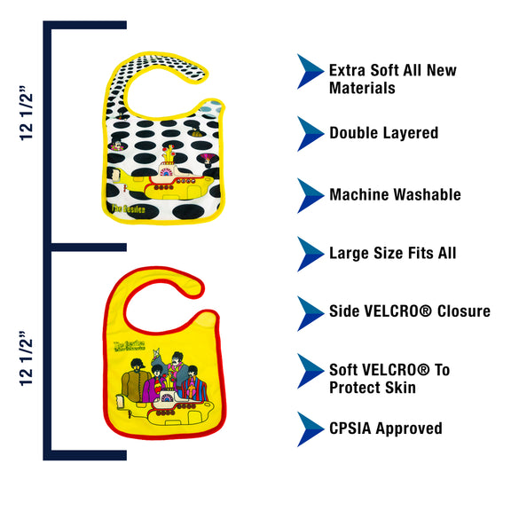 Beatles - Baby Bibs, Yellow Submarine