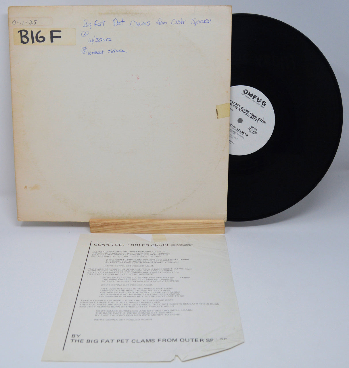 Big Fat Pet Clams - Gonna Get Fooled Again