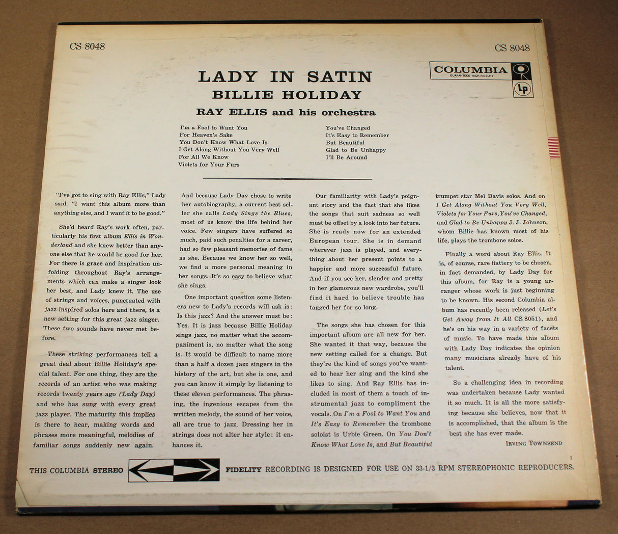 Holiday, Billie - Lady In Satin