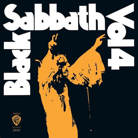 Black Sabbath - Vol. 4 Album cover for Black Sabbath - Vol. 4 featuring a silhouette of a person in orange against a black background.