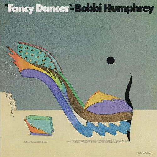 Album cover with a stylized high-heeled shoe and abstract design, featuring the text 'Fancy Dancer' by Bobbi Humphrey.