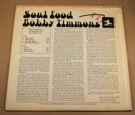 Timmons, Bobby - Soul Food