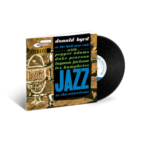 A vinyl record titled 'Jazz' by Donald Byrd featuring an image of a bird and text detailing the album as a Blue Note Tone Poet Series release.