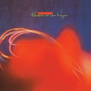 Album cover art for Cocteau Twins - Heaven Or Las Vegas featuring an abstract design with red and blue hues.