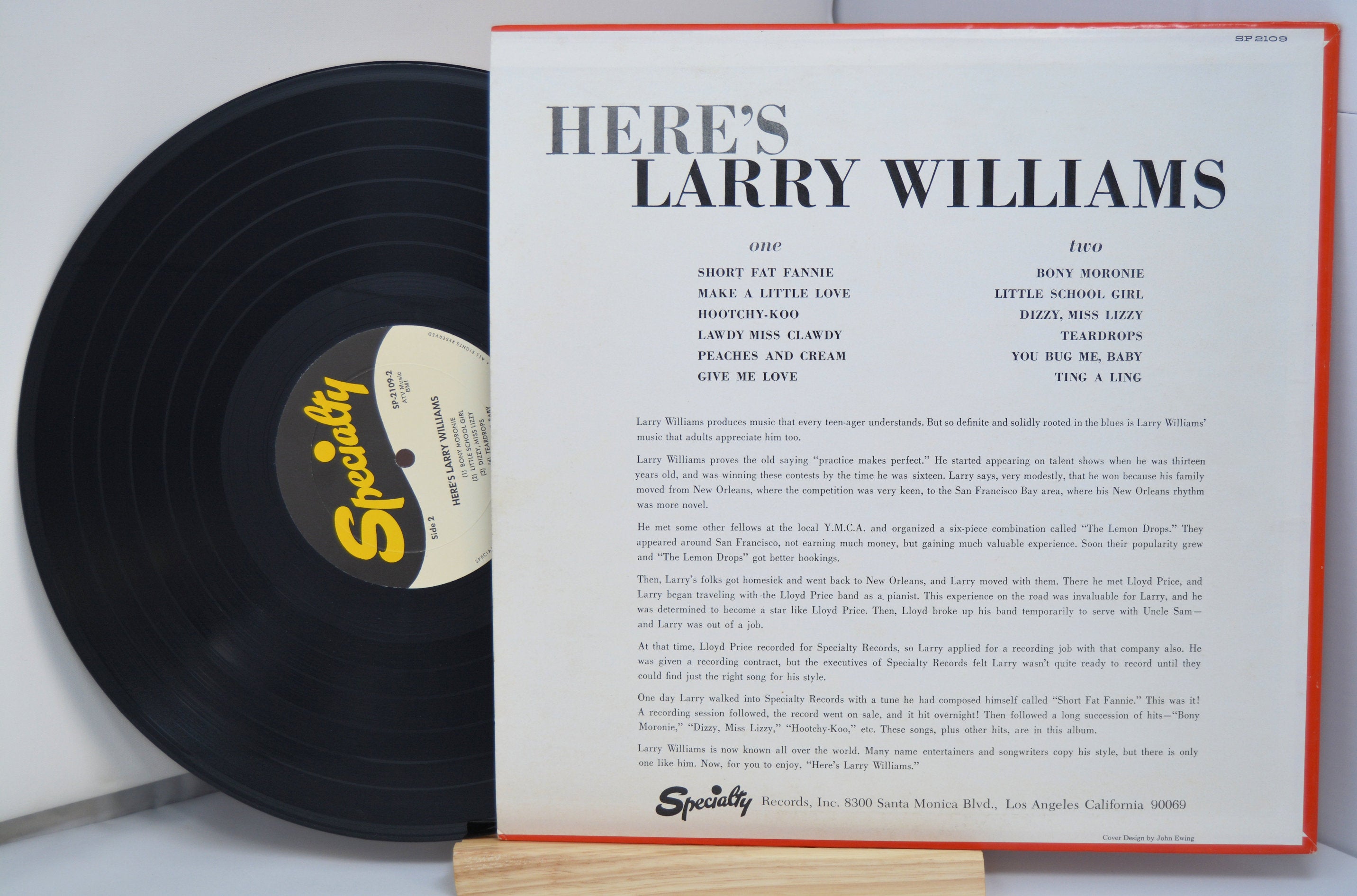 Here's Larry Williams, Vinyl Record Album LP – Joe's Albums