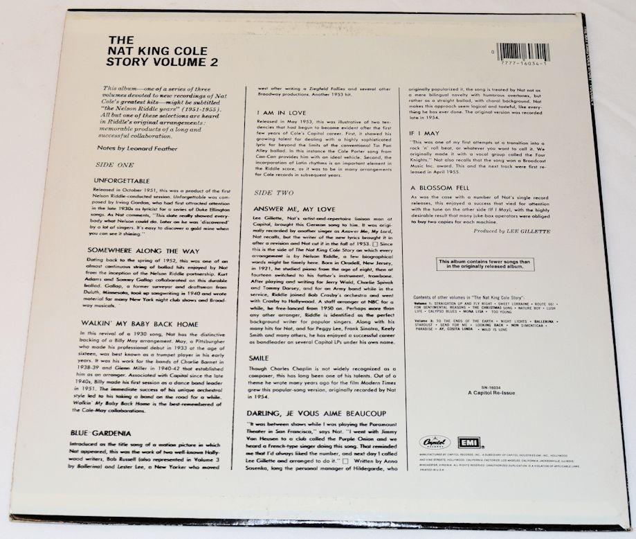 Cole, Nat King - Story Volume 2