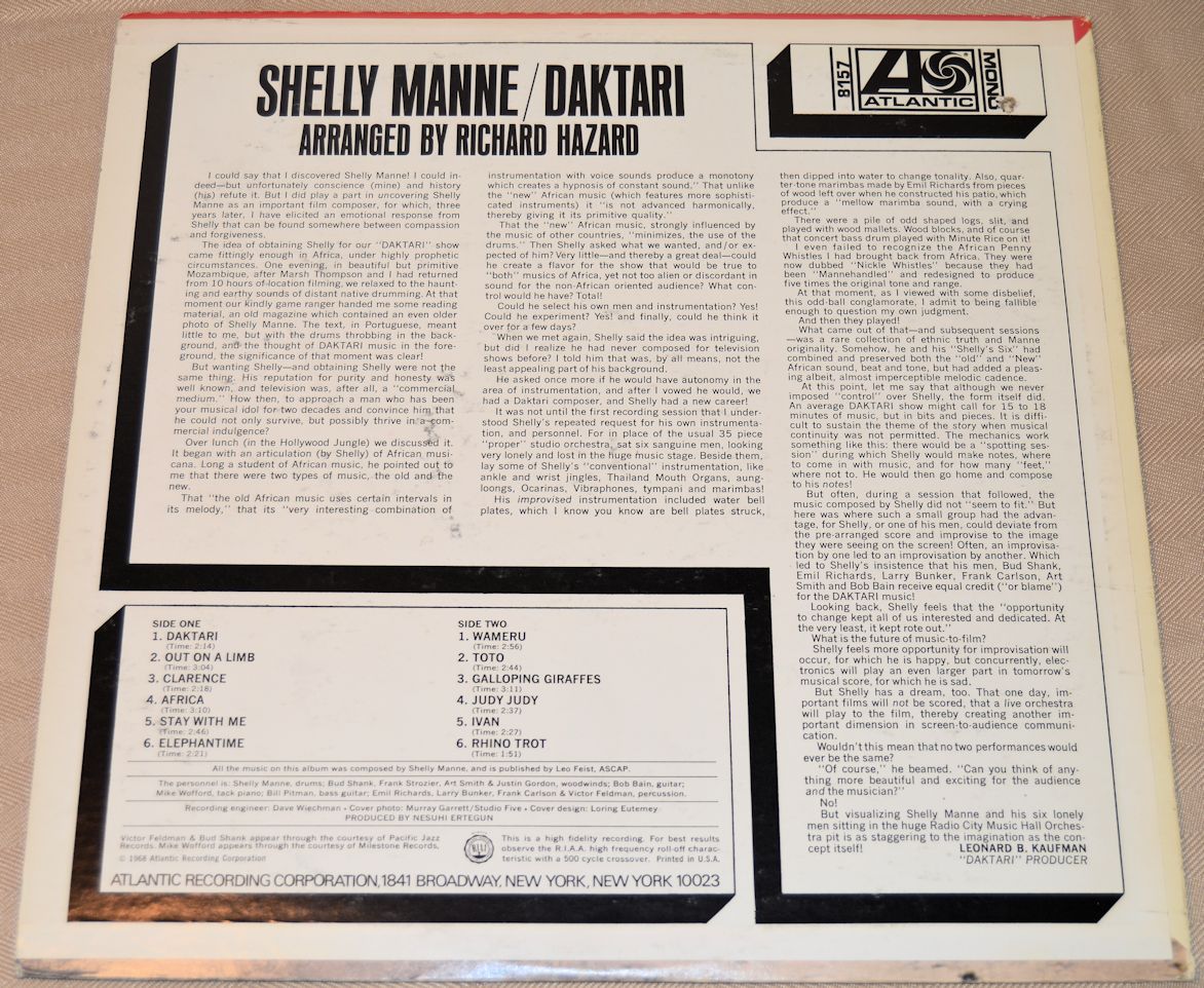 Manne, Shelly - Daktari