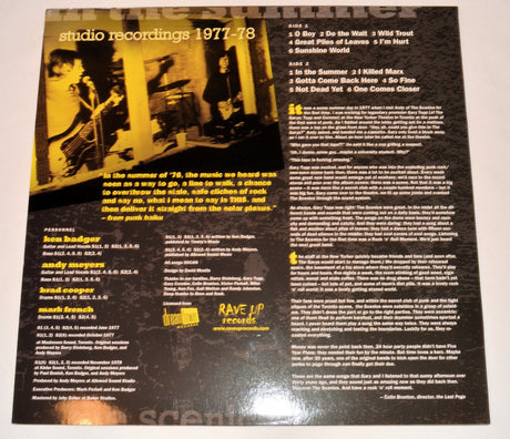 Scenics, The - In The Summer (Studio Recordings 1977-1978)