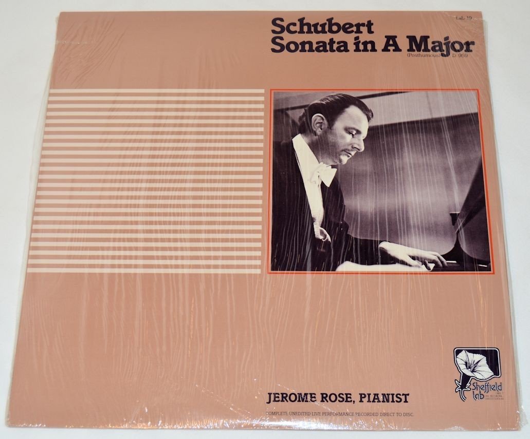 Rose, Jerome - Schubert Sonata In A Major
