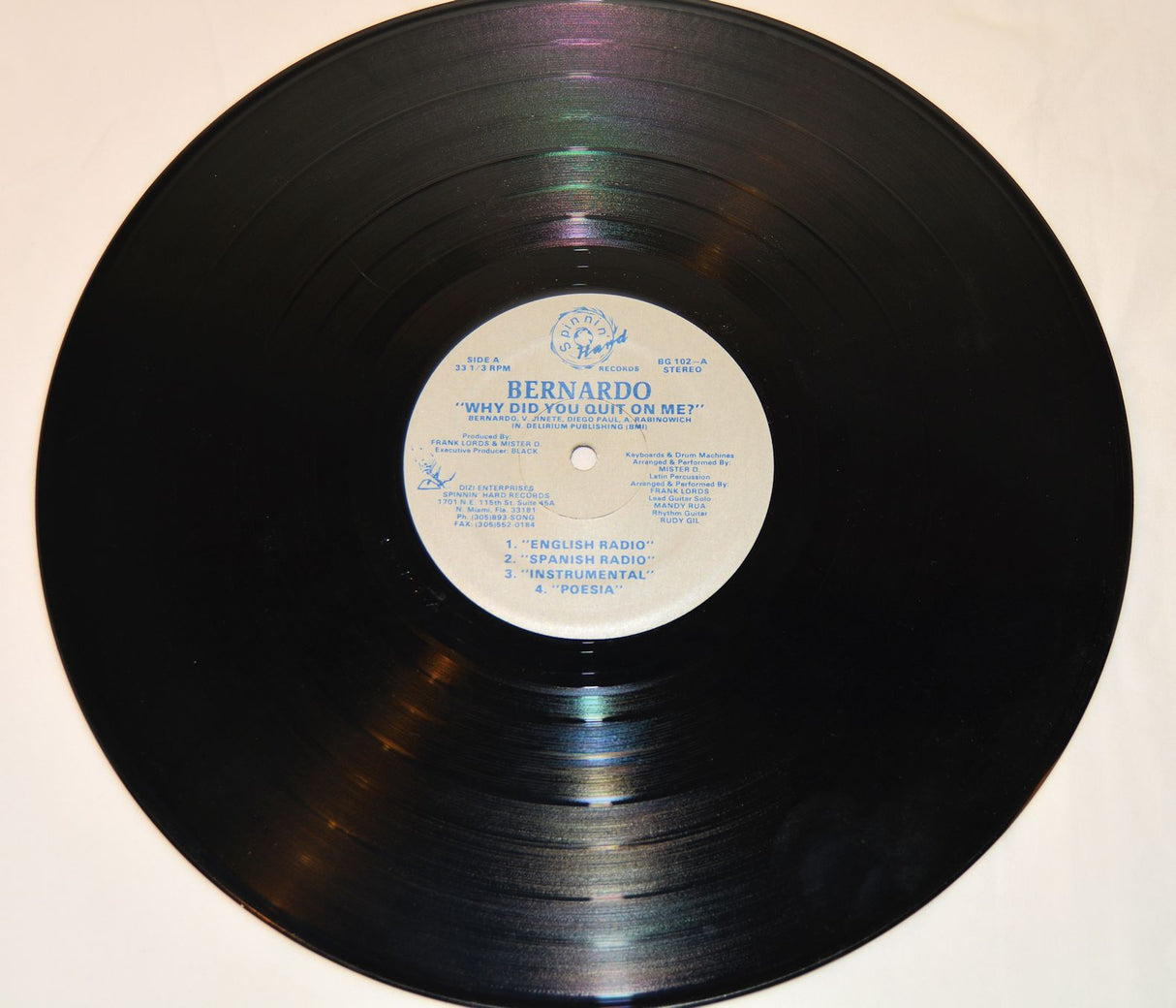 Bernardo - Why Did You Quit Me