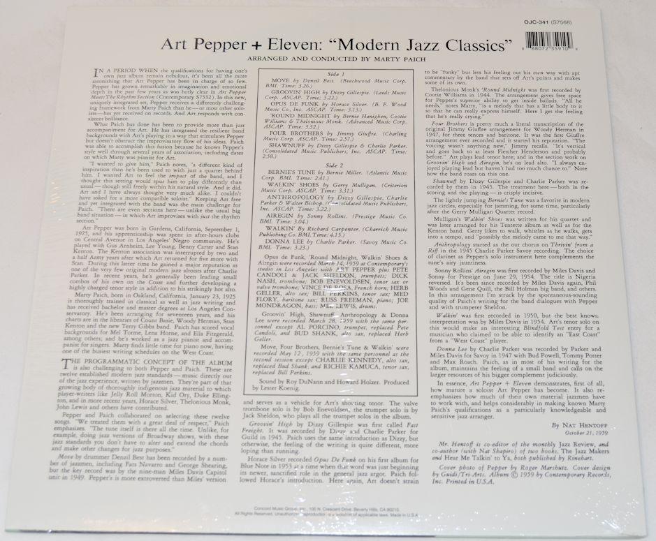 Pepper, Art + Eleven - Modern Jazz Classics