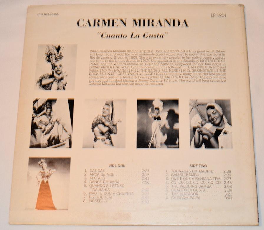 Miranda, Carmen - Cuanto La Gusta
