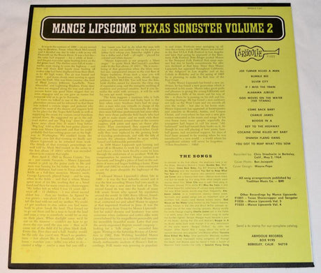 Lipscomb, Mance - Texas Songster 2