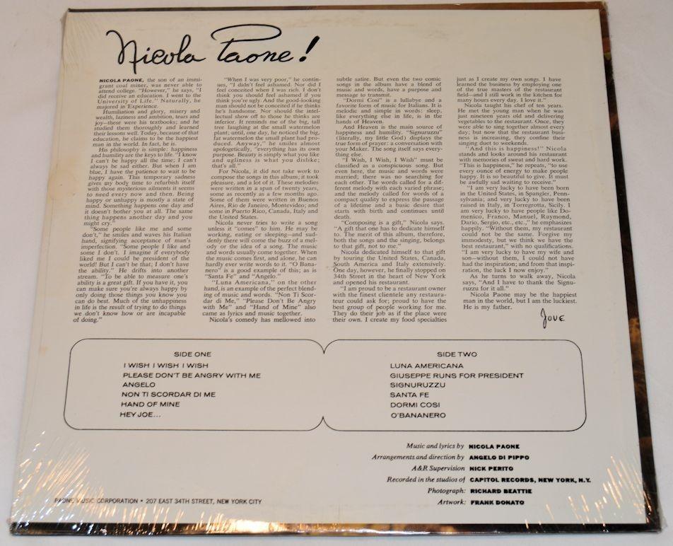 Paone, Nicola - Nicola Paone!