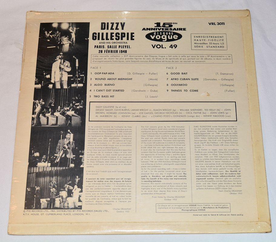 Gillespie, Dizzy - Paris