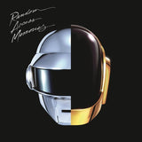 Album cover with a split view of a helmet, one half silver and the other half gold, on a black background.