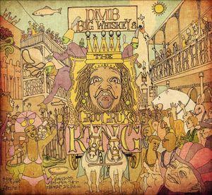 Album cover with a stylized illustration of a person wearing a crown, surrounded by various elements and text.