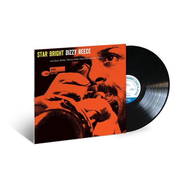 Vinyl record with a cover featuring a jazz musician and album title 'Star Bright Dizzy Reece'.