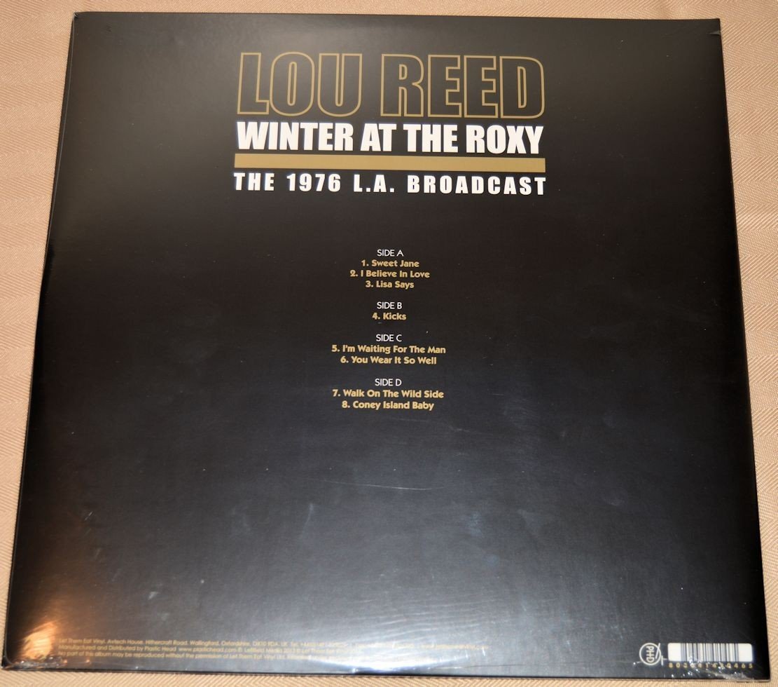 Reed, Lou - Winter At The Roxy Broadcast 1976