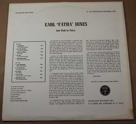 Hines, Earl Fatha - Solo Walk In Tokyo