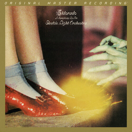 Album cover with red shoes, white socks, and 'Eldorado' by Electric Light Orchestra.