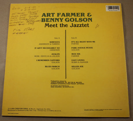 Farmer / Golson - Meet The Jazztet