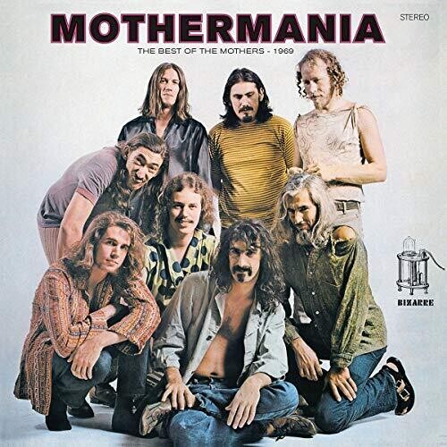 The cover art features a color photograph of the members of Frank Zappa's band, The Mothers, posing together.