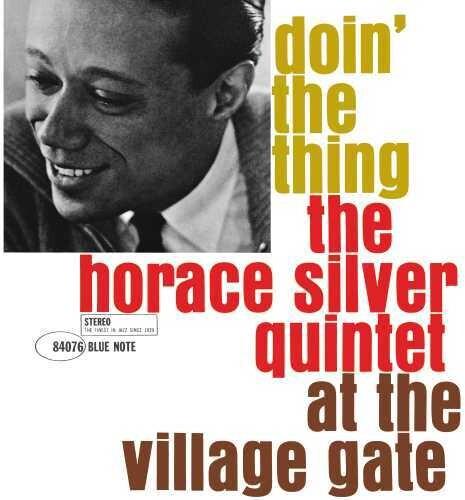 Album cover of 'The Horace Silver Quintet at the Village Gate' with a portrait of Horace Silver.