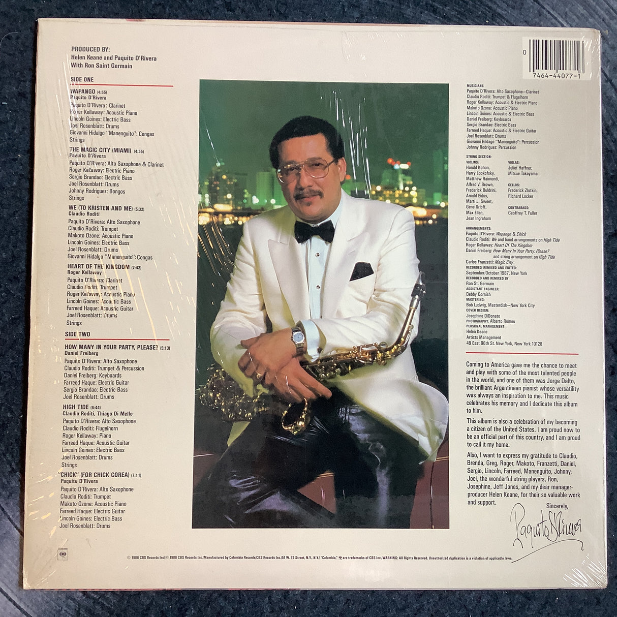 D'Rivera, Paquito - Celebration