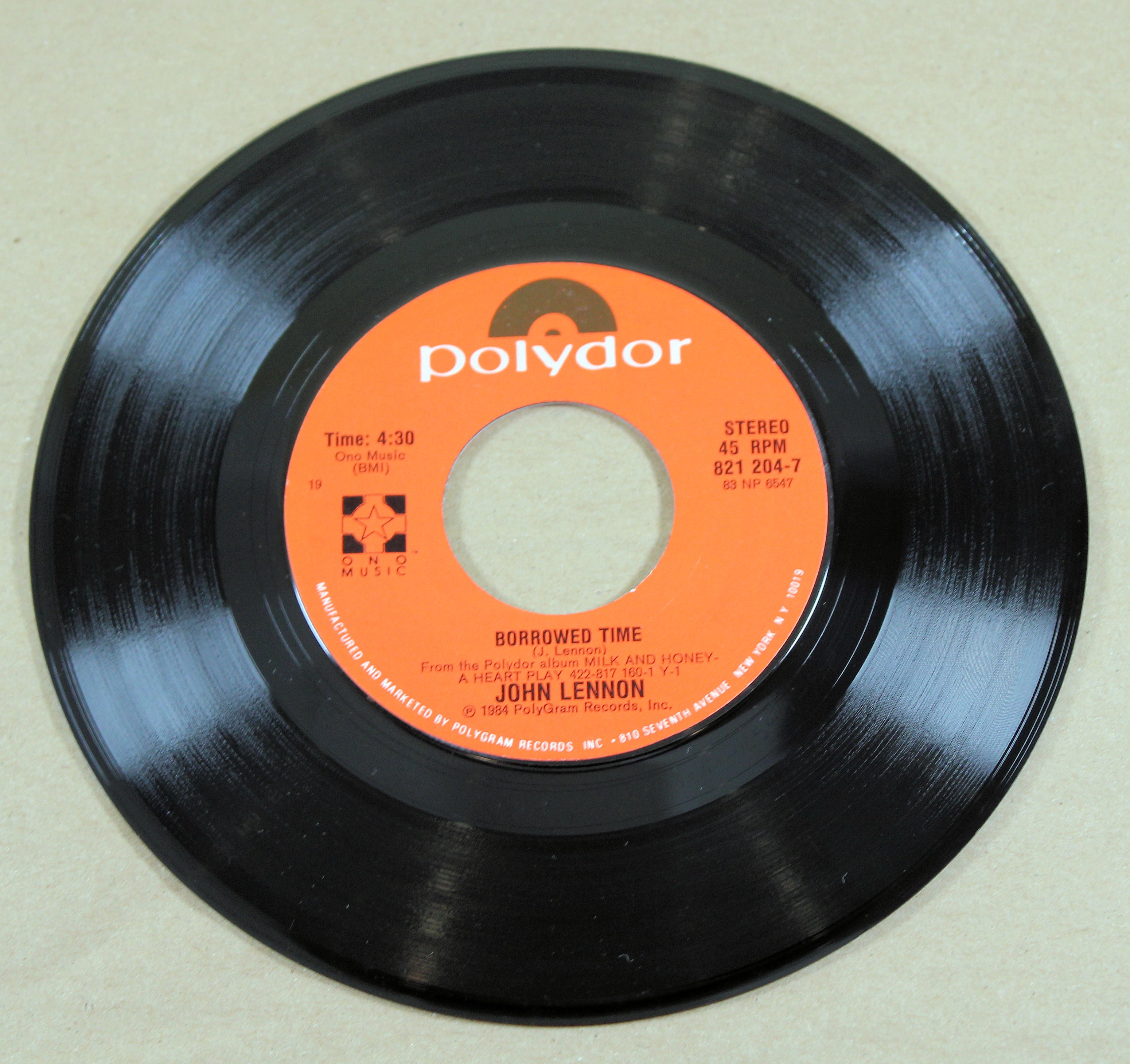 Lennon, John - Borrowed Time, Vinyl 45 RPM Records, Used – Joe's