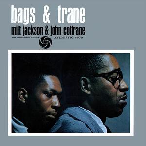 Album cover featuring two men with text 'bags & trane' and 'Atlantic Records'.