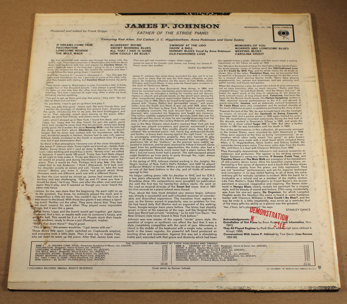 Johnson, James P. - Father Of The Stride Piano
