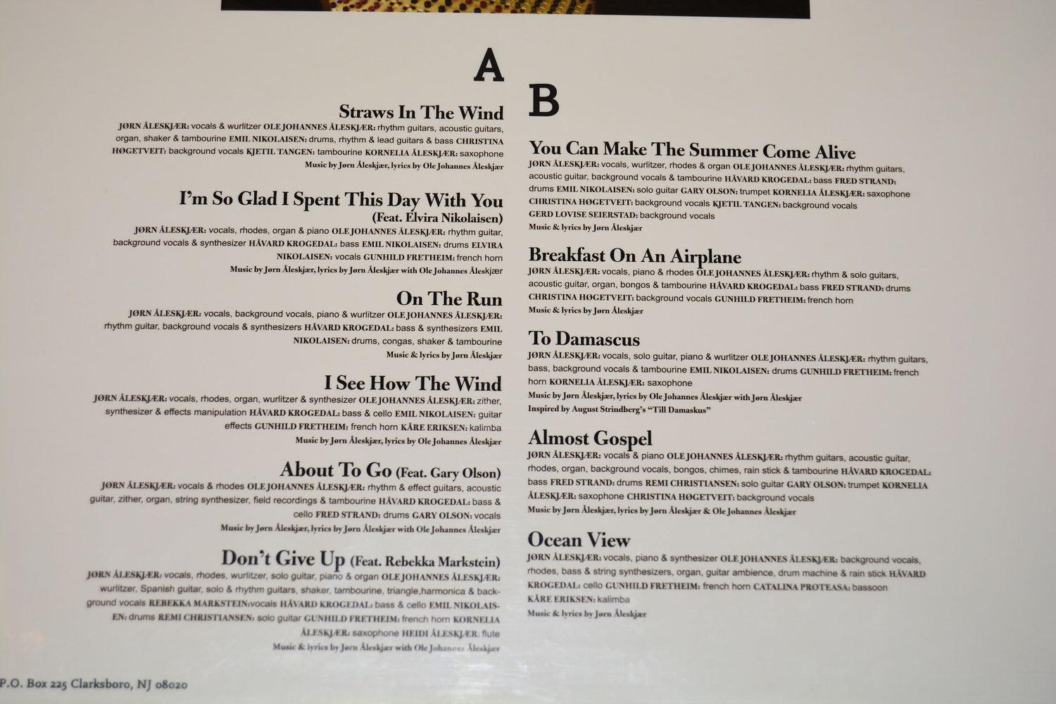 Aleskjaer, Jorn - I'm So Glad I Spent This Day With You