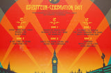 Lists the songs for each side of all three records.