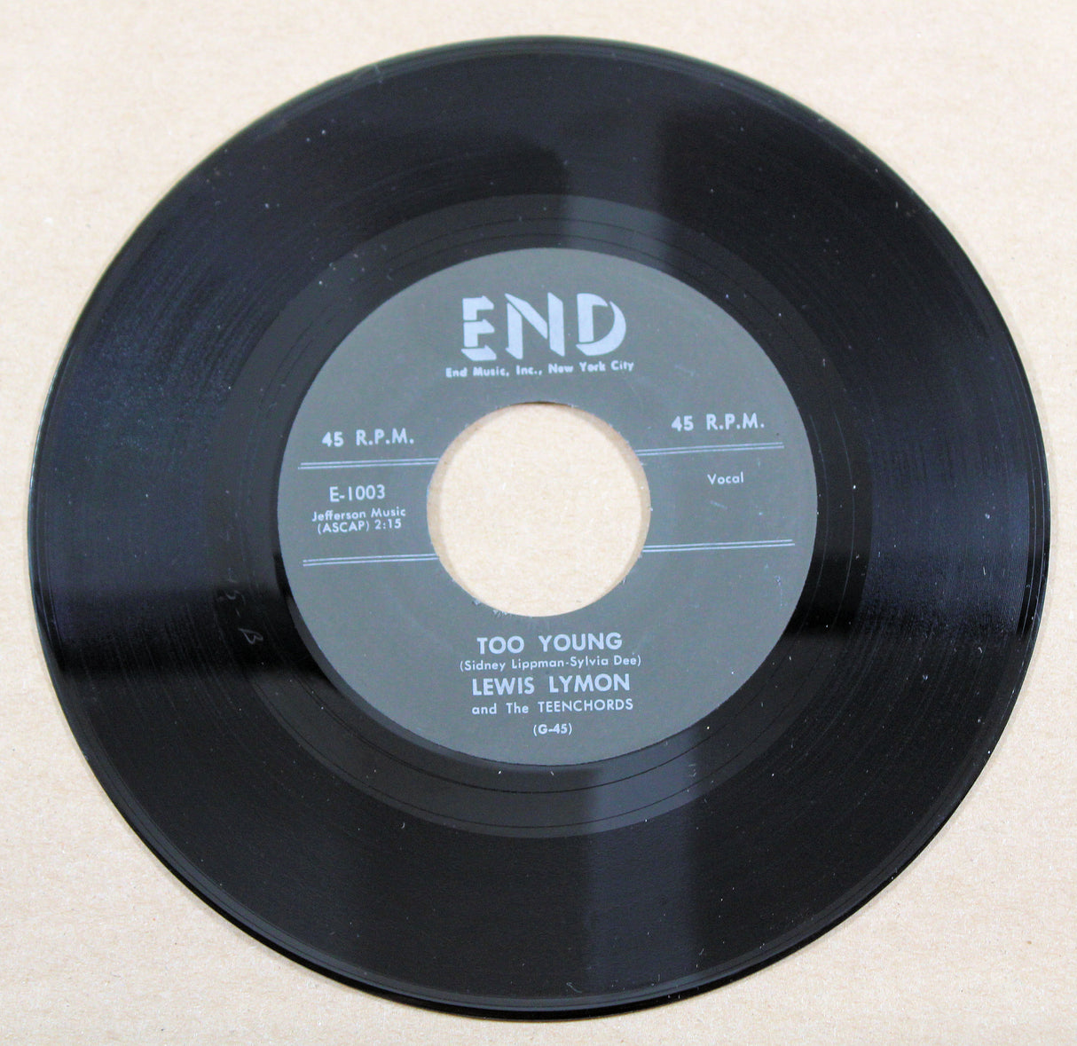 Lymon, Lewis - Too Young/Your Last Chance
