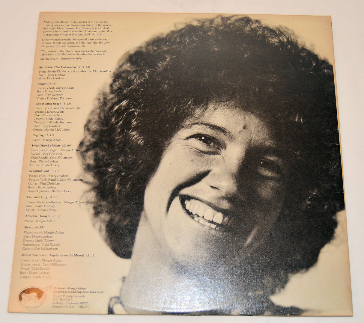 Adam, Margie - Songwriter