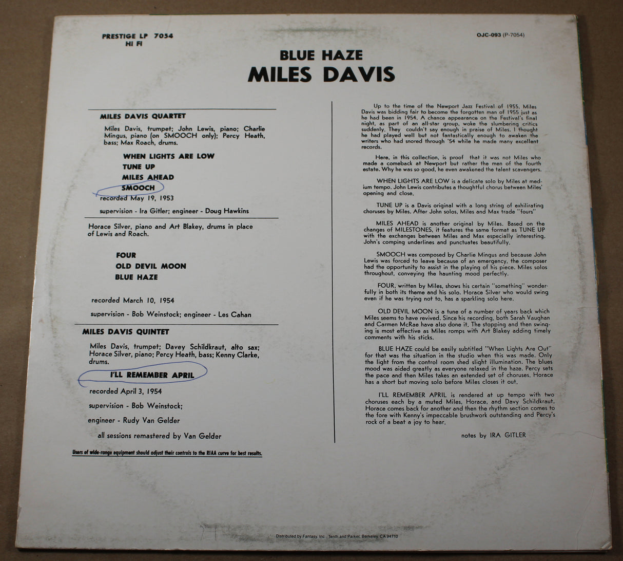 Davis, Miles - Blue Haze