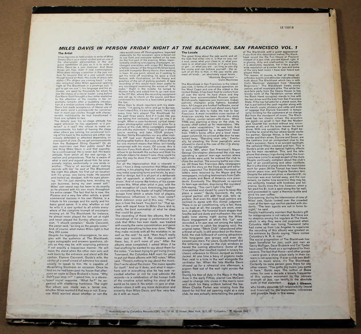 Davis, Miles - In Person Volume 1