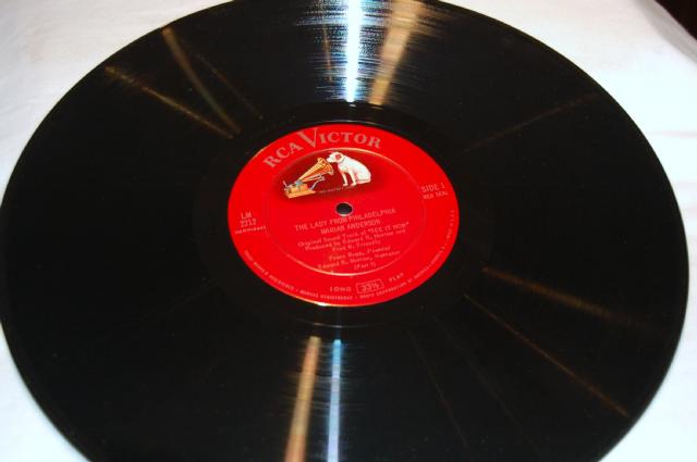 Mirian Anderson The Lady From Philadelphia Vinyl Record with a red RCA Victor label showing the white dog and victrola.