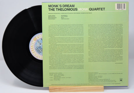Vinyl Record by Thelonious Monk called Monk's Dream showing the vinyl and back cover.