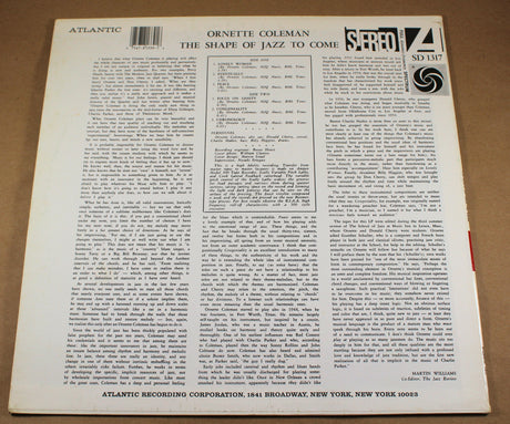 Coleman, Ornette - Shape Of Jazz To Come