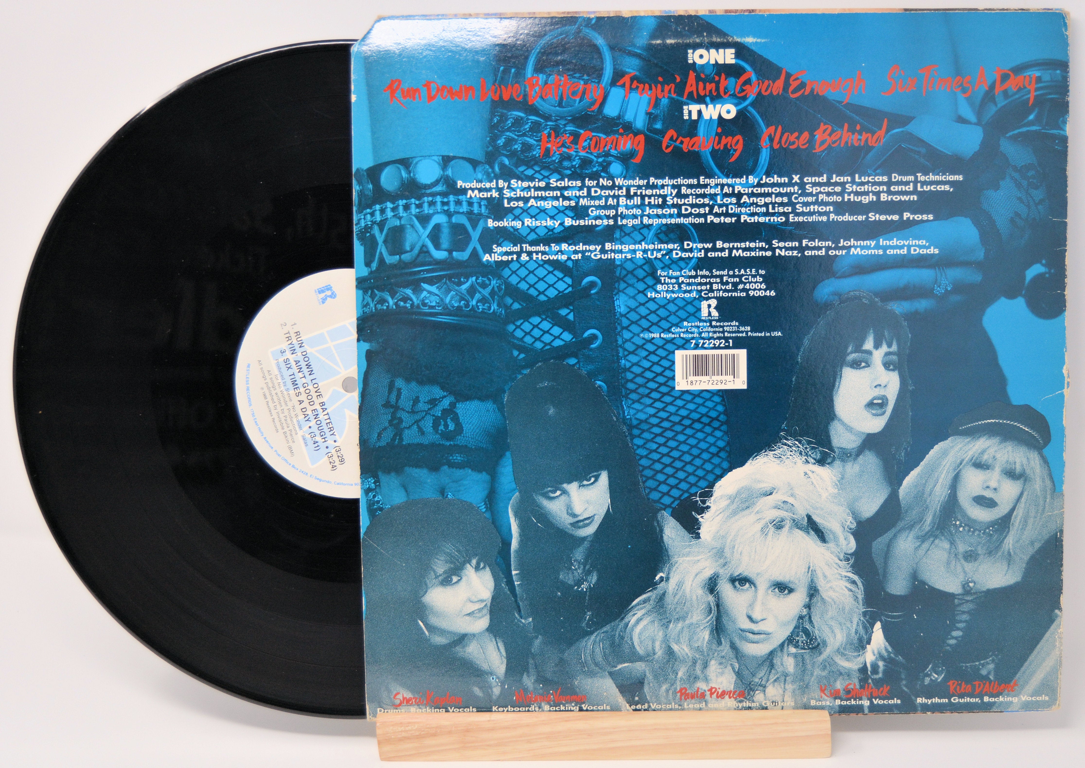 Pandoras - Rock Hard, Vinyl Record Album LP, Restless Records