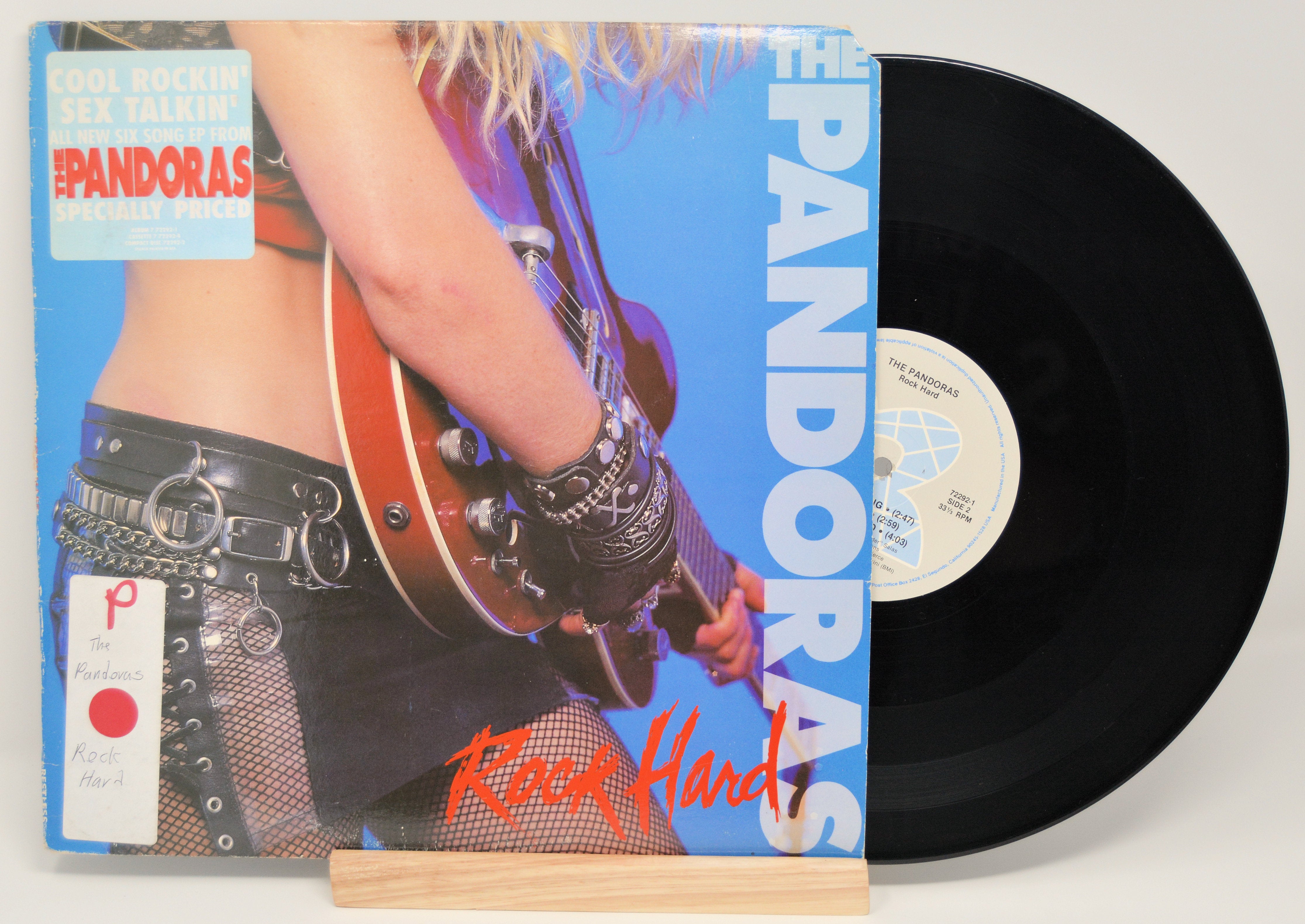 Pandoras - Rock Hard, Vinyl Record Album LP, Restless Records