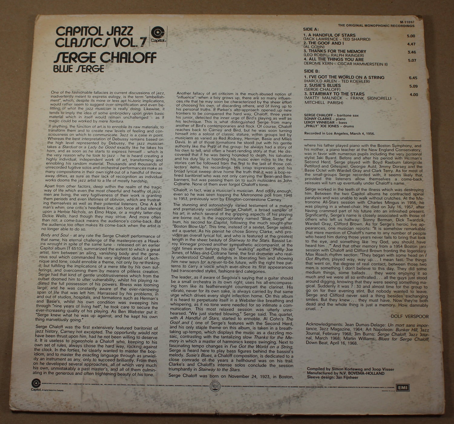 Chaloff, Serge - Blue Serge