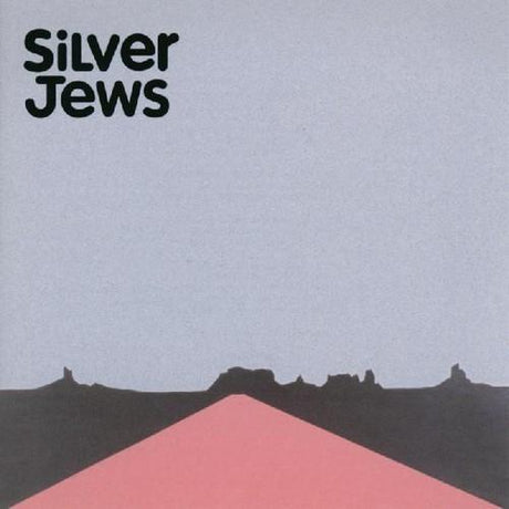 Album cover with 'Silver Jews' text and minimalistic landscape design.