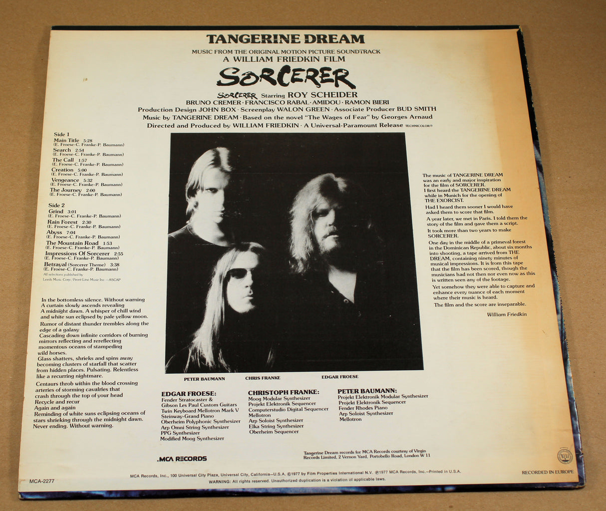 Tangerine Dream - Sorcerer